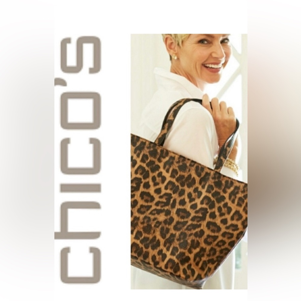 Chico’s Leopard Print tote 👜
